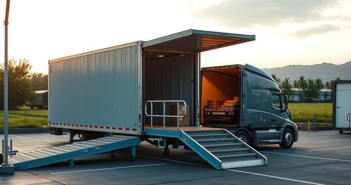 Doca m&oacute;vel de carga: como otimizar o transporte e a log&iacute;stica da sua empresa