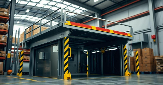 Niveladora de doca embutida &eacute; a solu&ccedil;&atilde;o ideal para otimizar o carregamento e descarregamento de mercadorias.