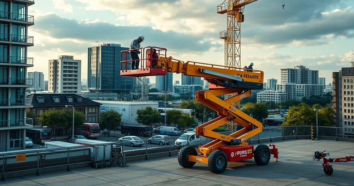 Plataforma a&eacute;rea articulada: vantagens, tipos e cuidados na escolha