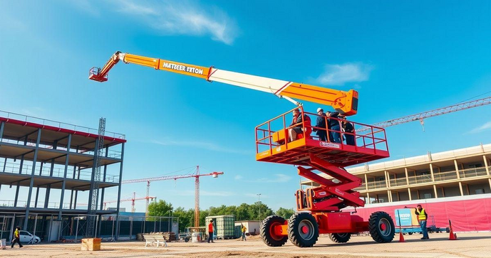 Plataforma elevat&oacute;ria articulada 30 metros: descubra suas vantagens e aplica&ccedil;&otilde;es no trabalho em altura