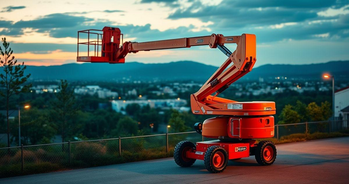 Plataforma elevatória articulada elétrica é a solução ideal para trabalhos em altura com segurança e eficiência